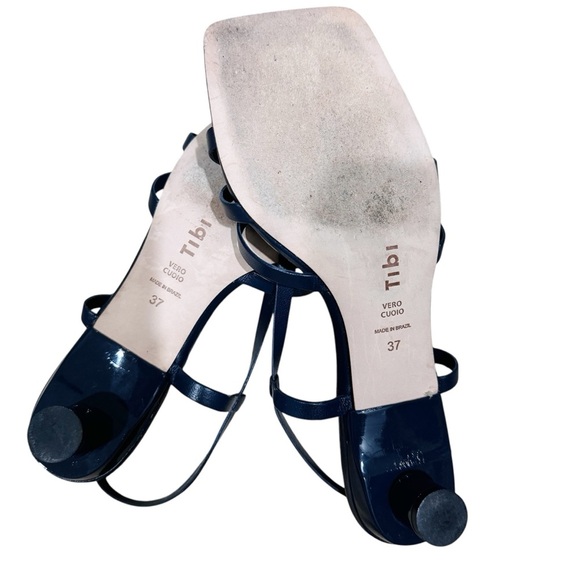 Tibi Brooks Low Heel Sandal in navy - Picture 5 of 7